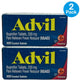 Advil Pain Reliever Fever Reducer Ibuprofen 200 mg 100 Coated Tablets 2 Pack New