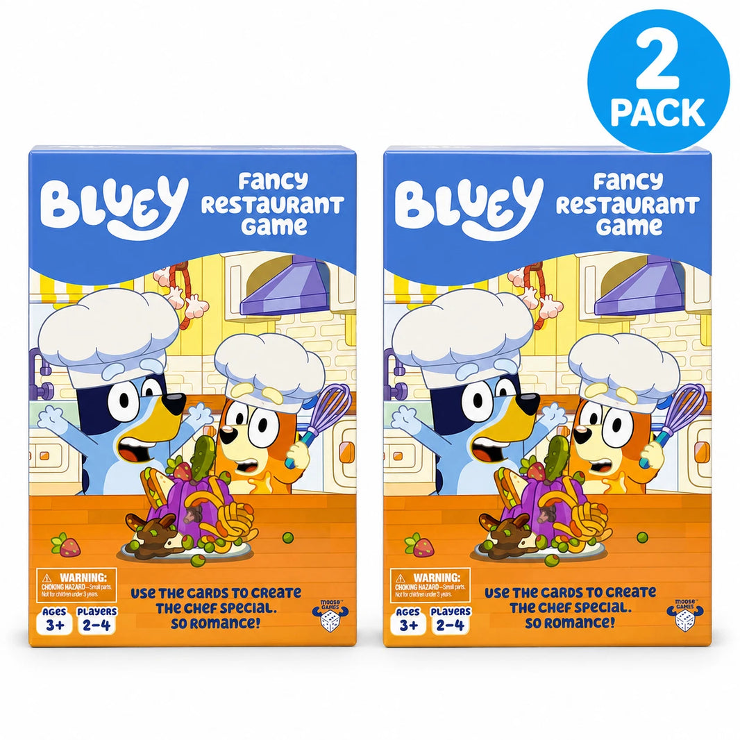 Bluey Fancy Restaurant Game Moose Games Create The Chef Special 2 Pack New