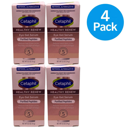 Cetaphil Healthy Renew Eye Gel Serum Purified Peptides 0.5oz 4 Pack New
