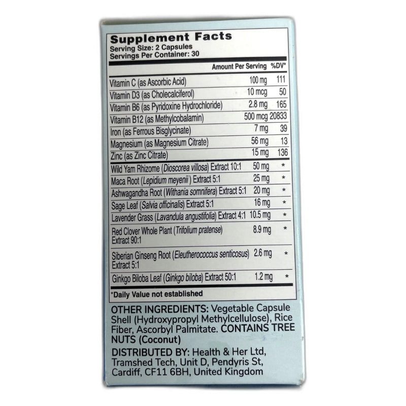 Health and Her Perimenopause Capsules 180 Total Exp 02/27 Pack of 3 New