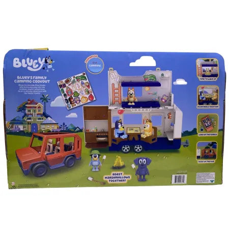 Bluey Family Camping Cookout Playset 1 Pack New