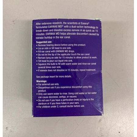 Ear Wax MD Cleaner 0.5oz 1 Pack New 3