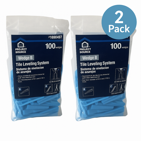 Project Source Tile Leveling System Wedge B 100 Ct 2 Pack New 1