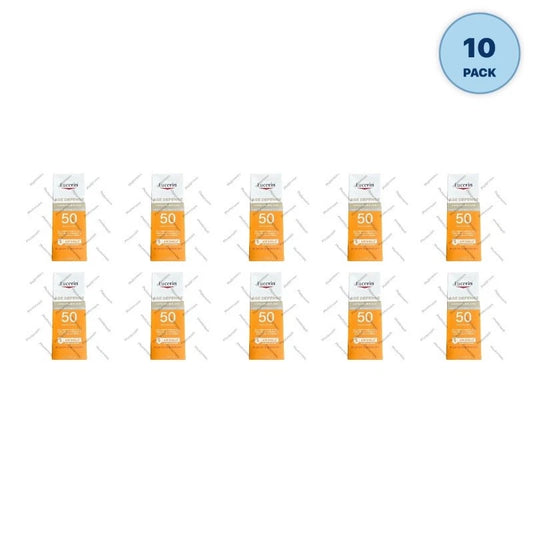 Eucerin Sun Age Defense SPF 50 Face Lotion 2.5oz Pack of 10 New