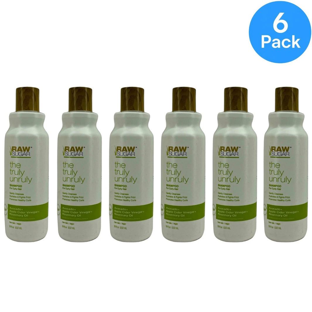 Raw Sugar Truly Unruly Shampoo 18 Oz 6 Pack New
