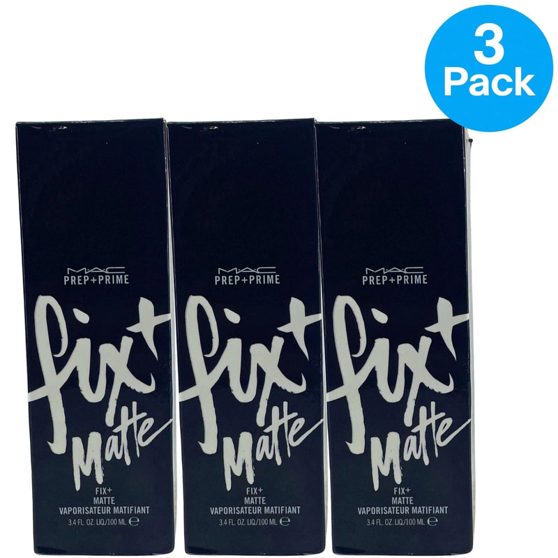 MAC Prep + Prime Fix+ Matte Vaporisateur Matifiant Setting Spray 3.4 fl oz 3 Pac