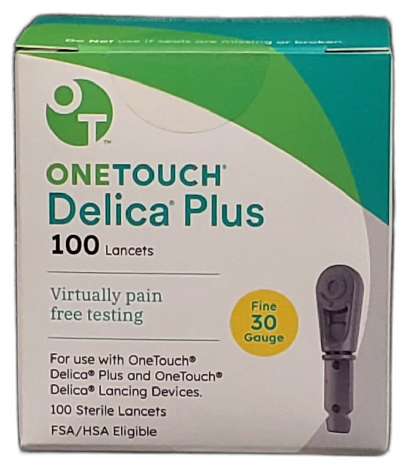 OneTouch Delica 30G 100ct Blood Glucose 300 Total Exp 03/30 Pack of 3 New