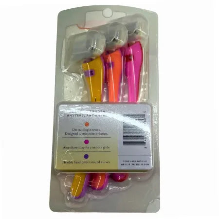 Billie The Sunburst Set 3-Blade Disposable Razors with Aloe Soap 2 Pack Bundle