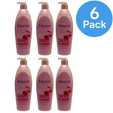 Jergens Original Scent Cherry Almond Moisturizer Dry Skin Lotion 21oz 6 Pack