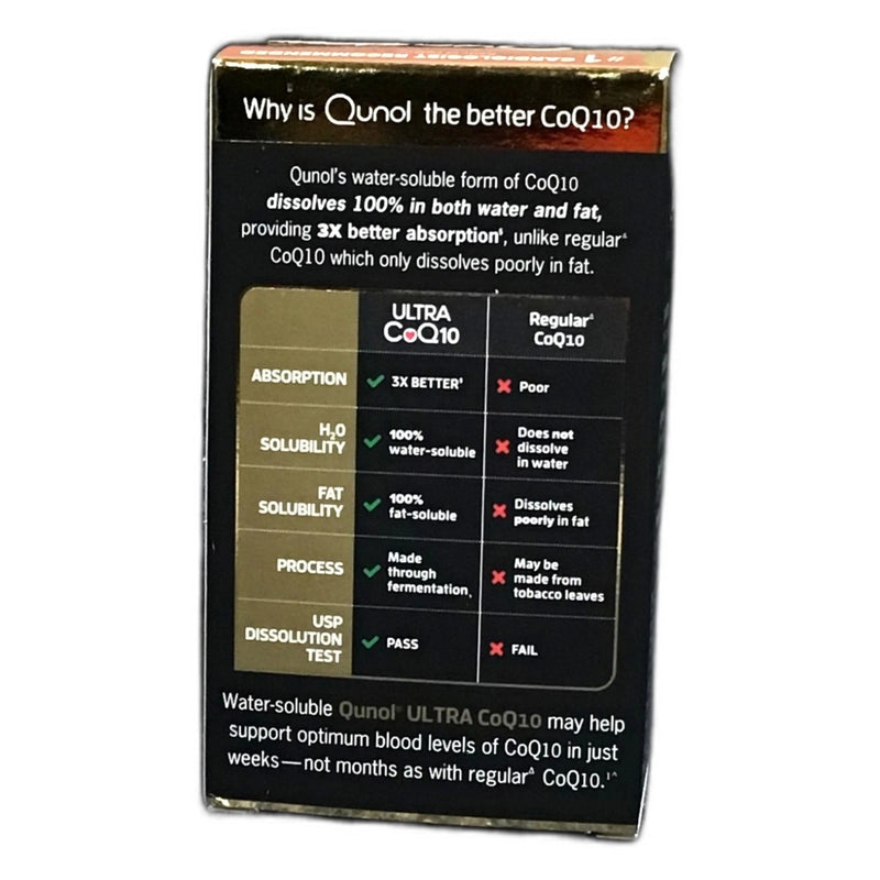 Qunol Ultra CoQ10 100mg Clinical Strength Softgels 60ct Ubiquinol Exp 01/28 New