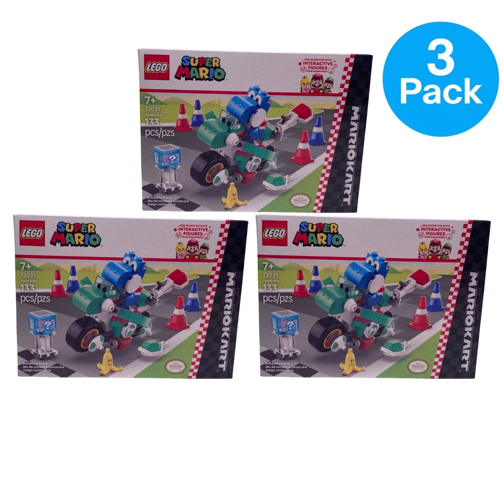 LEGO Super Mario Yoshi Bike 72031 Building Set 3 Pack New