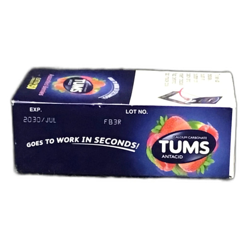 Tums Assorted Berries Extra Strength 750 Antacid Exp 07/30 Pack of 6 New