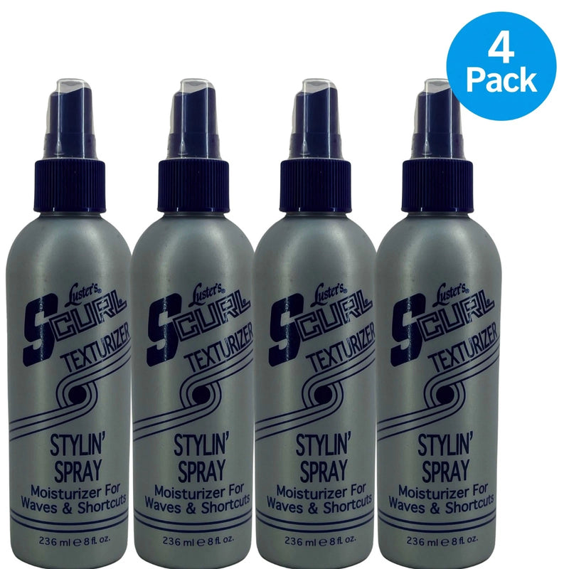 Luster's S-Curl Texturizer Stylin' Spray Moisturizer Waves & Shortcuts 4 Pack