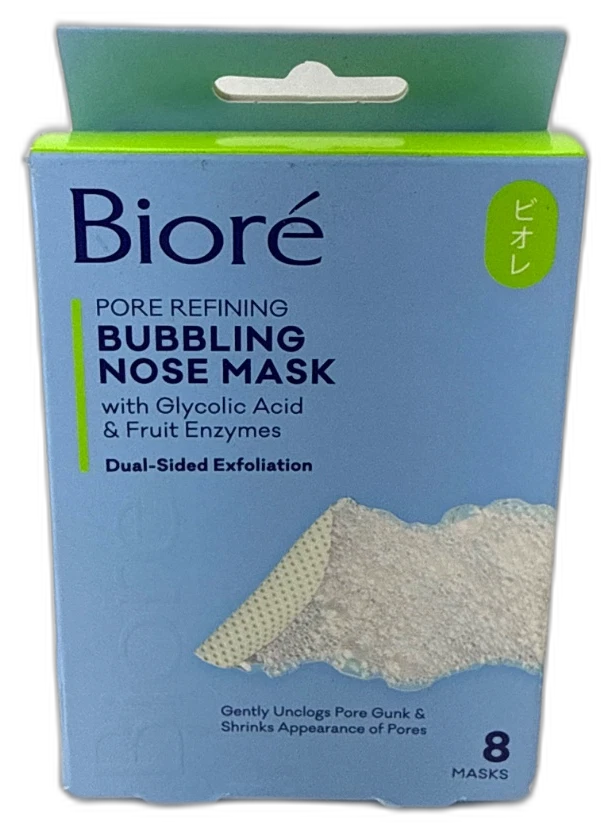 Bioré Pore Refining Bubbling Nose Mask 40 Total Pack of 5 New
