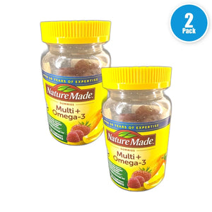 Nature Made Multivitamin Omega-3 Gummies 160 Total Exp 02/27 Pack of 2 New