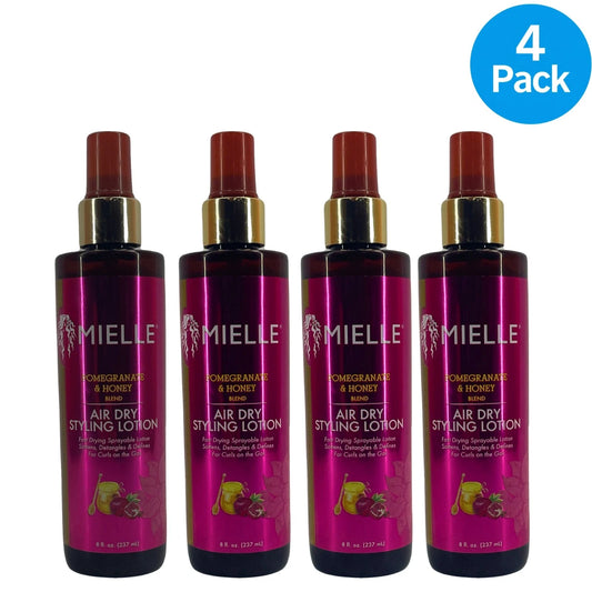 Mielle Pomegranate & Honey Air Dry Styling Lotion 8 fl oz 4 Pack New