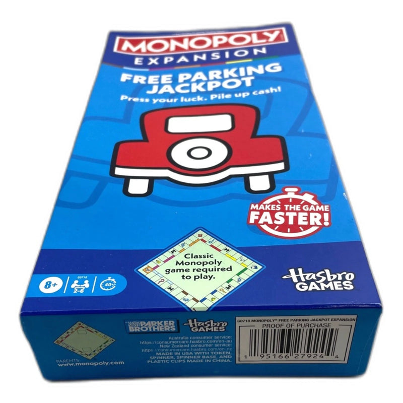 Hasbro Monopoly Free Parking Jackpot Expansion Board Game Pack of 2 New