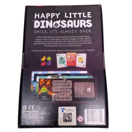 Happy Little Dinosaurs Card Game Party Game 4 Pack New