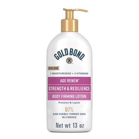 Gold Bond Age Renew Strength and Resilience Hand Moisturizer, Body Lotion, and Face Cream for Firmer Skin, 13 oz