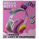 Hello Kitty Bluetooth Wireless Light-Up Over-Ear Headphones Pink Foldable 1 Pack