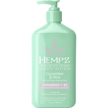 Hempz Cucumber & Aloe Body Moisturizer 17oz 1 Pack New 1