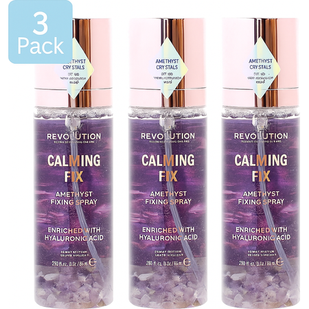 Revolution Calming Fix Amethyst Fixing Spray 85ml 3 Pack New 1