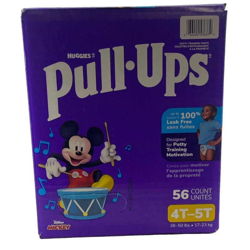 Huggies Pull-Ups Mickey Potty Training Pants 4T-5T 56 Count 1 Pack New
