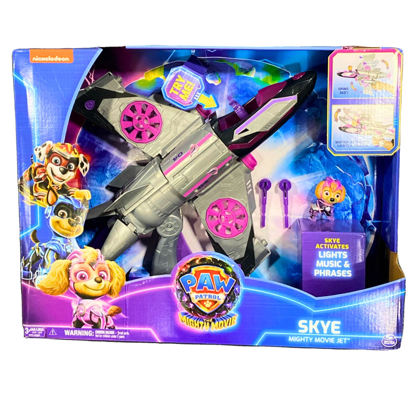 PAW Patrol: The Mighty Movie Skye Mighty Movie Jet Toy Set New