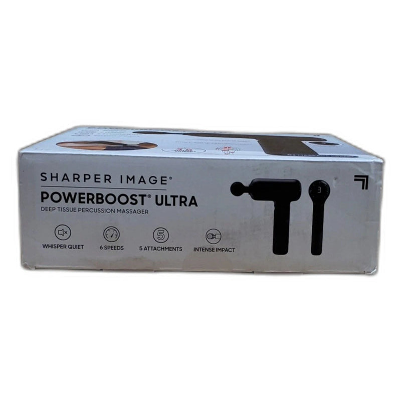 Sharper Image Powerboost Ultra Deep Tissue Percussion Massager Box New