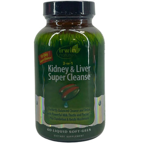Irwin Naturals 2-in-1 Kidney & Liver Super Cleanse 10-Day Detox 60 Liquid 1 Pack