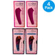 plusOne Fluttering Arouser Waterproof USB Rechargeable 4 Pack Set