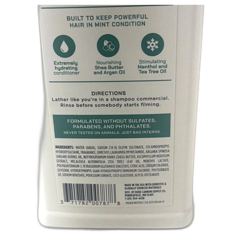 Duke Cannon Tea Tree 2-in-1 Shampoo Conditioner 14 Fl Oz Pack of 4 New