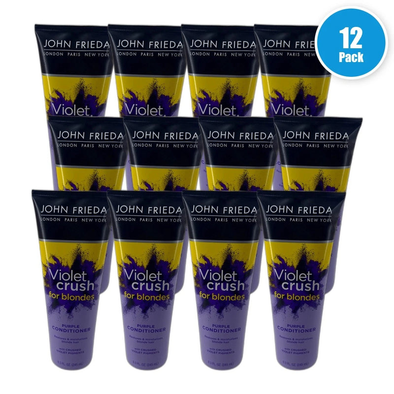 John Frieda Violet Crush Purple Shampoo 8.3oz Blonde Hair Pack of 12 New