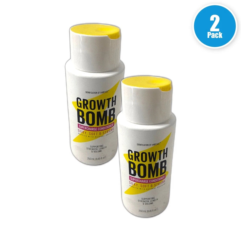 Growth Bomb Supercharge Conditioner Silky Soft Strong Hair 8.45oz Pack of 2 New