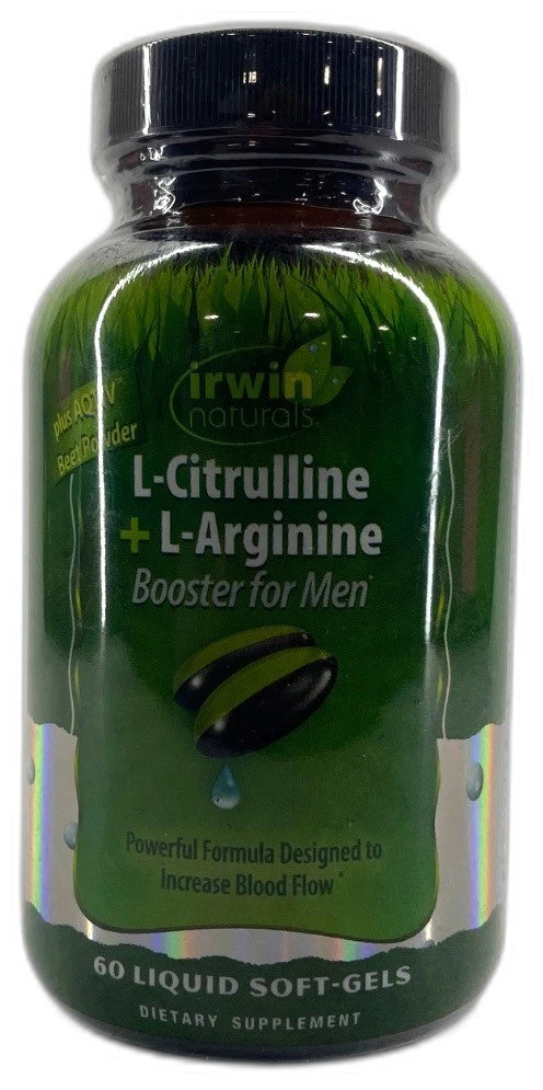 L-Citrulline L-Arginine 60 Liquid Soft-Gels Nitric Exp 04/27 Pack of 2 New