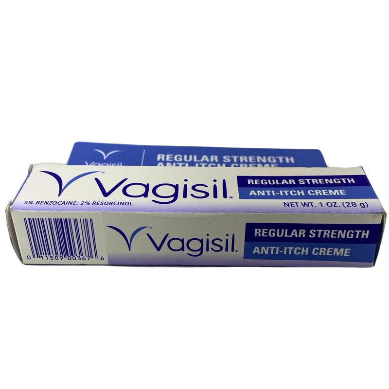 Vagisil Regular Strength Anti-Itch Creme Medicated Relief Fast Acting 1 Oz 4 Pac