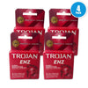 Trojan Regular Non Lubricated Condoms Latex Exp 02/30 Pack of 4 New