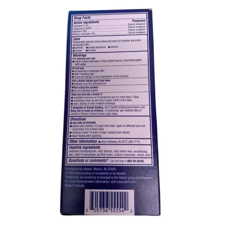 Advil Targeted Relief Pain Relieving Cream 2.3 oz 2 Pack New