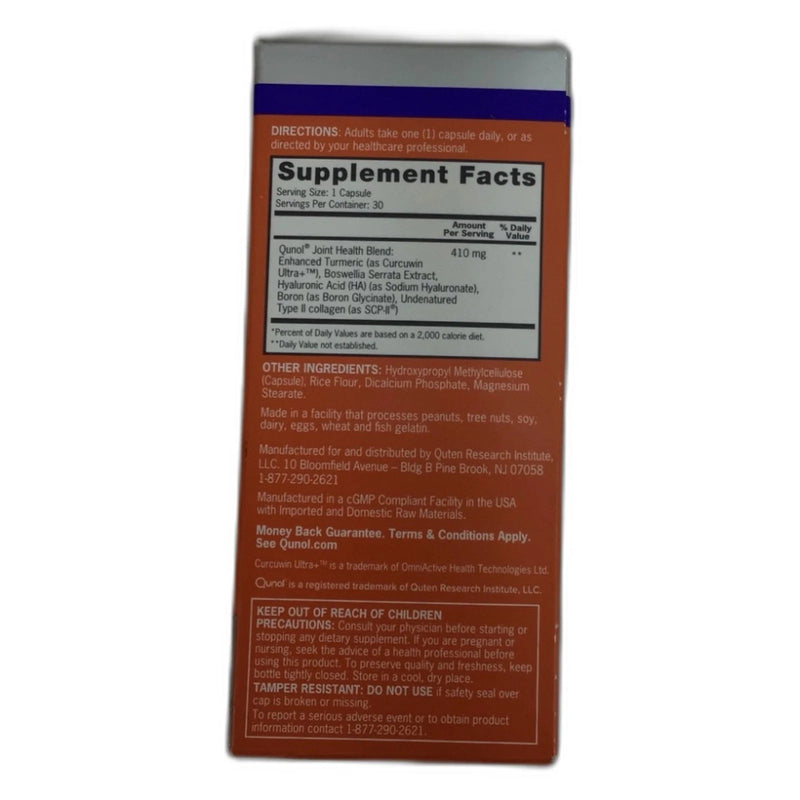 Joint Health Turmeric Plus Type II Collagen Boswellia HA 30 Exp 10/26 New