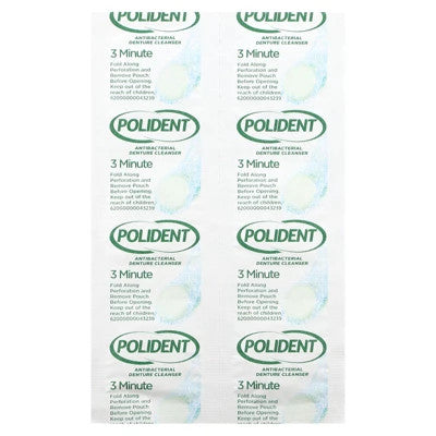 Polident Antibacterial Denture Cleanser – 84 Tablets – Pack of 3 2025/11/30 NEW 3