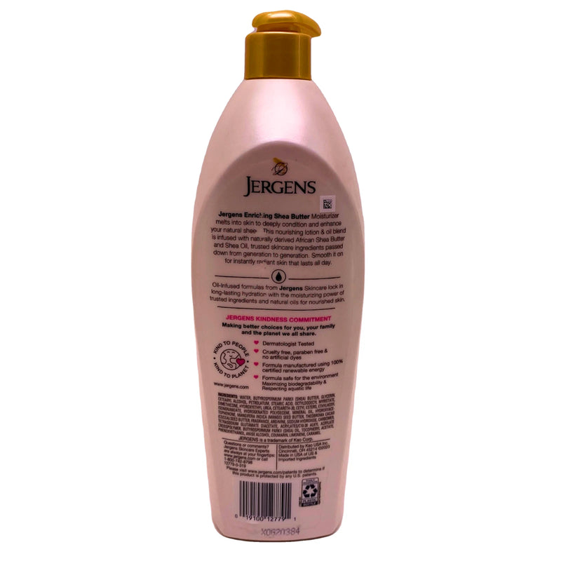 Jergens Enriching Shea Butter Body Lotion Oil-Infused Radiant Skin 750ml 5 Pack
