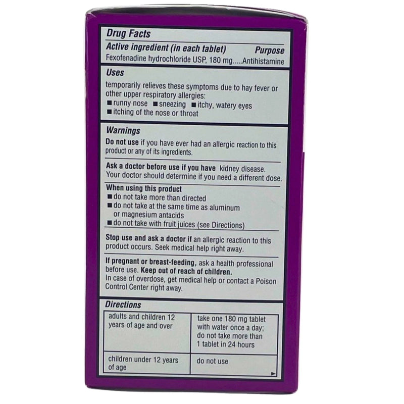 CVS Health Non-Drowsy Allergy Relief Fexofenadine HCl 180 mg Exp 04/2027