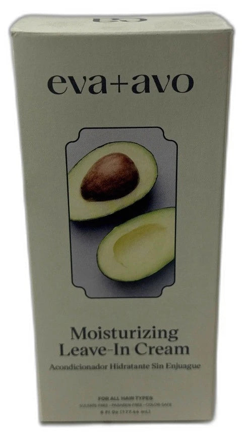 Eva+avo Moisturizing Leave-In Cream 6 Fl Oz Sulfate Paraben Free Pack of 2 New