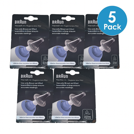 Braun ThermoScan Ear Thermometer Lens Filters 40ct - 5 Pack - New