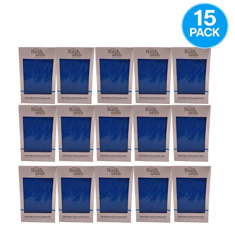 Bondi Sands Reusable Dual Action Exfoliating Mitt 15 Pack New