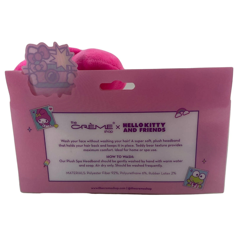 The Crème Shop x Hello Kitty - Friends Plush Spa Headband White Pink Bow 2 Pack