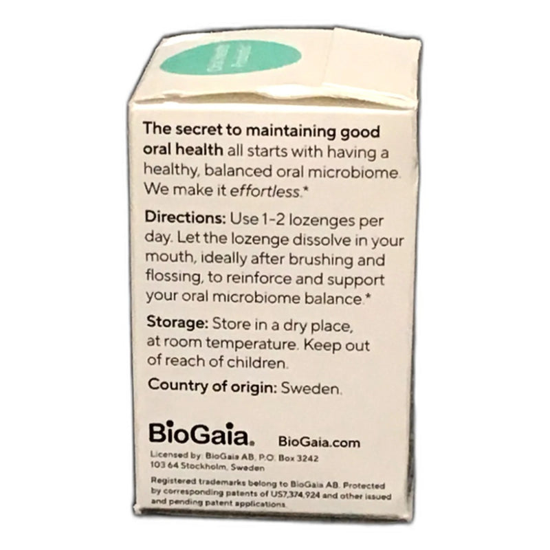 BioGaia Probiotics Mint Flavored Gums Teeth 30 Count Dental Health Exp 10/26 New