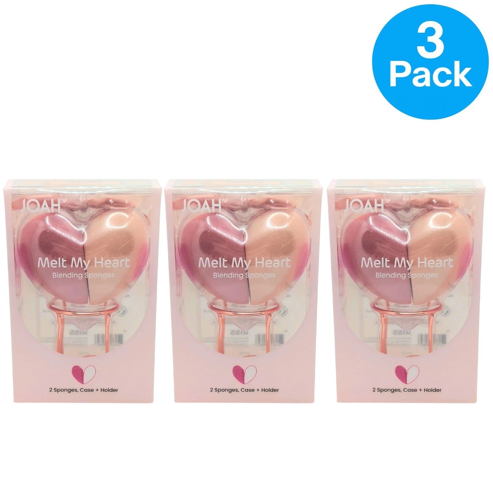 JOAH Melt My Heart Blending Sponges 2 Sponges (3 Pack) New