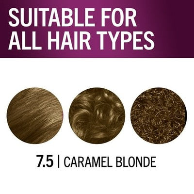 SCHWARZKOPF KERATIN COLOR 7.5 CARAMEL BLONDE HAIR DYE 2 PACK PERMANENT 3