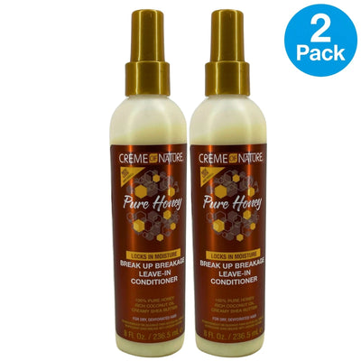 Creme of Nature Pure Honey Break Up Breakage Leave-In Conditioner Spray 2 Pack